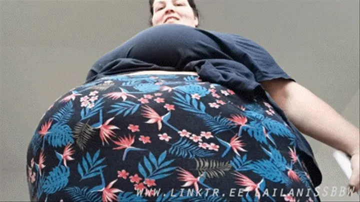 Upskirt Huge Belly View Lotioning