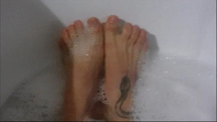 take a bath with my feet