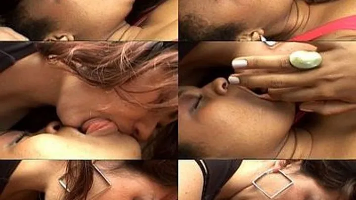 INTERRACIAL KISSES SUZANA BLACK & LETICIA ALVEZ - CLIP 6 - EXCLUSIVE MF