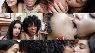 KISSES INTERRACIAL VOL # 153 - CINTYA BLACK vs BELLA FEh - NEW MF FEB 2020 - CLIP 1 - Excluisve for MF video original