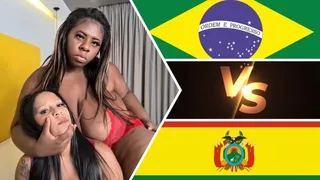INTERRACIAL KISSES - BRAZIL X BOLIVIA - VOL # 171 - TAMMY BBW X ALEJANDRA - NEW MF APR 2021 - CLIP 03 - Never published - EXCLUSIVE GIRLS MF