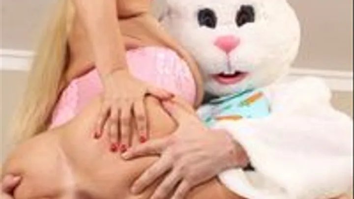 Busty Blonde gets fucked by the Easter Bunny