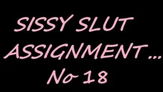 Sissy Assignment 18 - 'Cum Cubes'