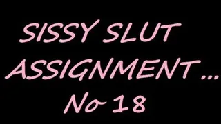 Sissy Assignment 18 ~ 'Cum Cubes