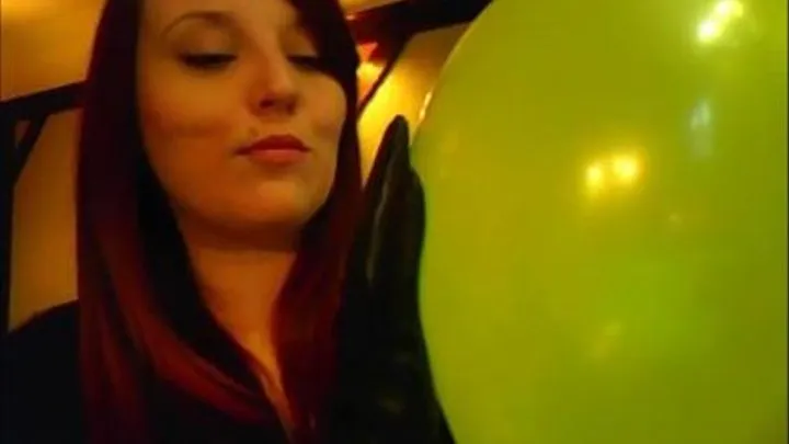 Balloon Blow & Squeak Leather Glove Play!