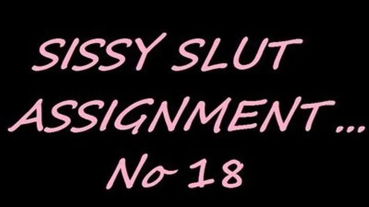 Sissy Assignment 18 - Cum Cubes