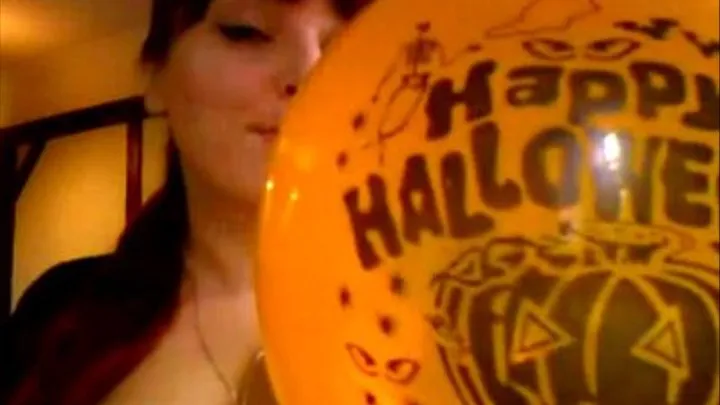 Halloween Balloon Blow, Squeak & Pin Pop