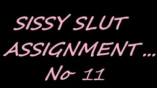 SISSY ASSIGNMENT 11 - SLIPPERY SISSY!