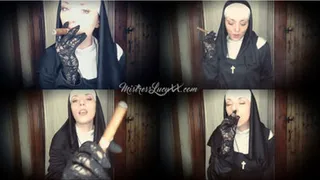 Cigar Smoking Nun!