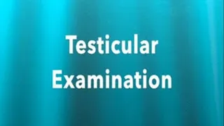 Testicular Examination By Nurse