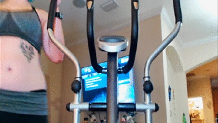 Elliptical in Tight Shorts