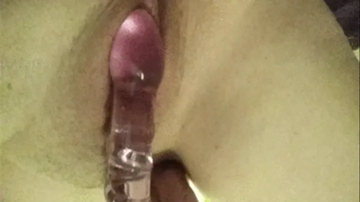 Glass Dildo Tease