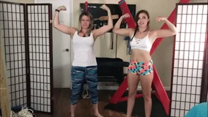 Stephie and Catherine lift