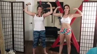 Stephie and Catherine lift