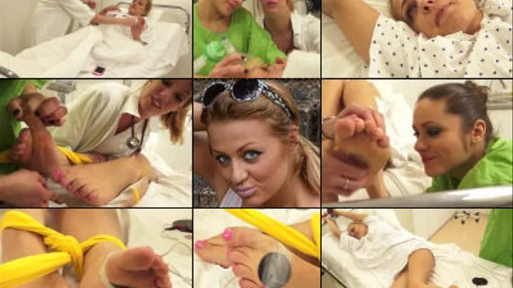 Sonja Hospital Spy Caught in the Act Foot Tickled and Electric Play ( in HD)