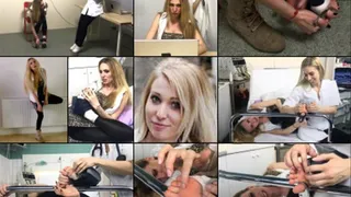 Jade the Spy Blunders Again! Toe and Finger Cuffed and Extreme Foot Tickled at The Clinic ( in HD)