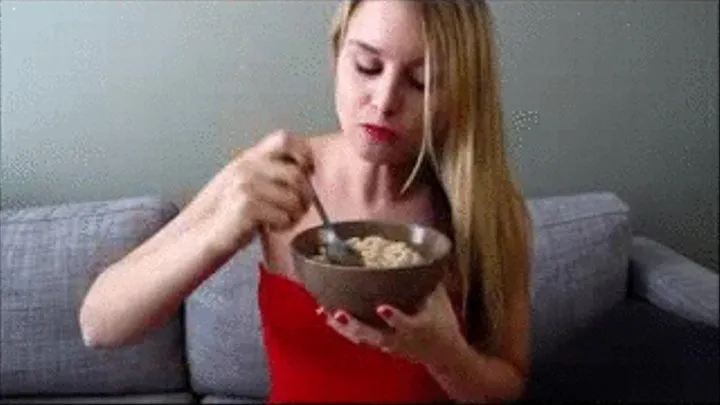 Eating Mac and Cheese