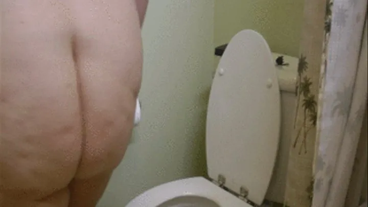 Enema release on the toilet with Blowjob short version