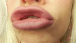 Brown Lipstick Close Up Lips
