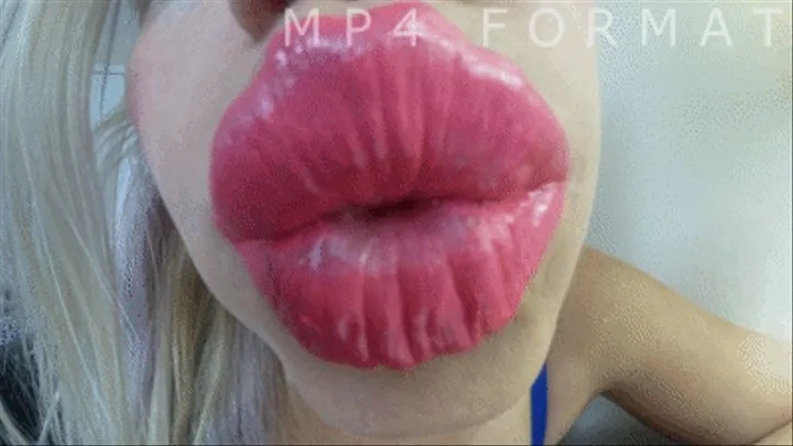 Closeup Lip Puckering