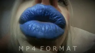 Sexy Blue Lips Kisses