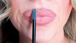 Green Lipstick Lip Sniffing