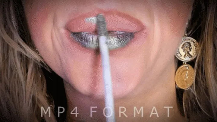 Silver Metallic Lipstick Blackout Kisses Lip Smelling