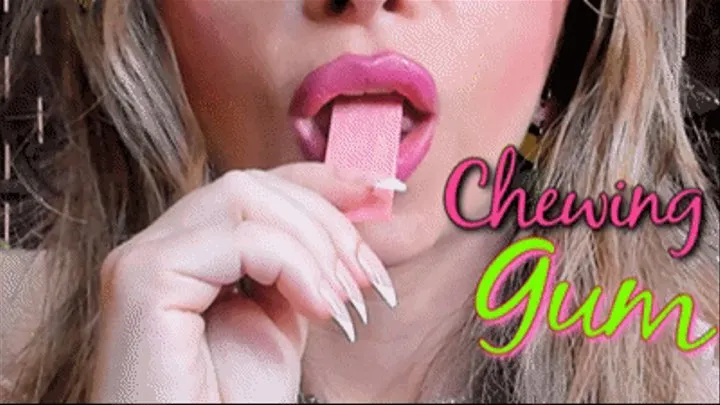 Chewing Gum Mouth Fetish