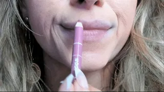 Pink Lipstick Makeup | Blowing Bubbles