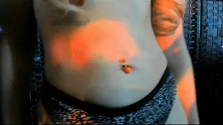 Halloween Jack o Lantern Belly Ring Fingering