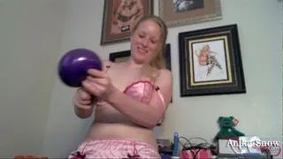 Squishy Under-inflated Purple Balloon