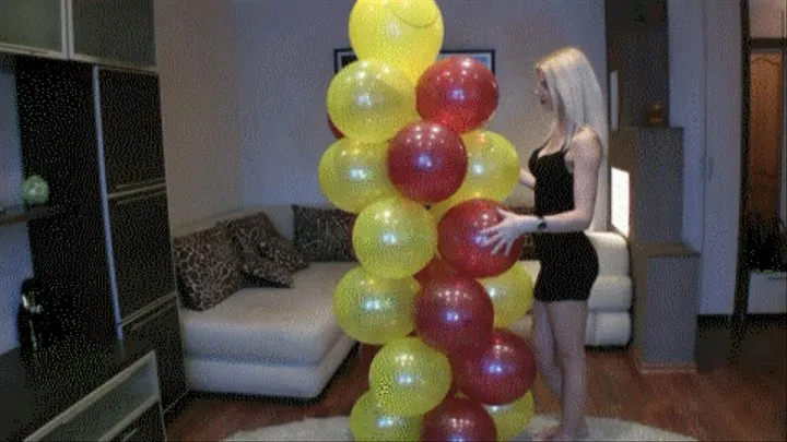 Blonde and balloonman.