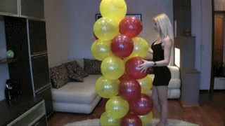 Blonde and balloonman