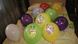 Sit pop print balloons