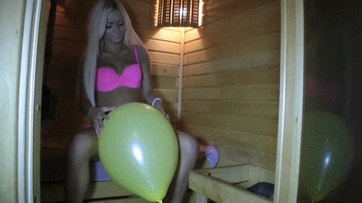 Popping in the sauna.