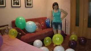 Juliana cleaning balloonroom