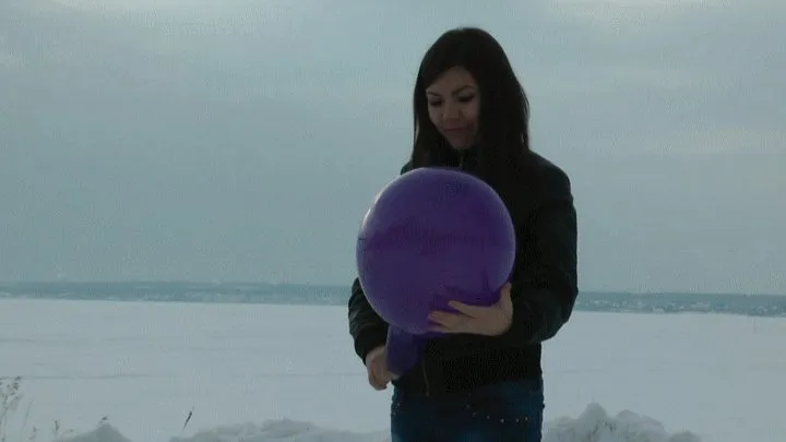 Balloons on the snow