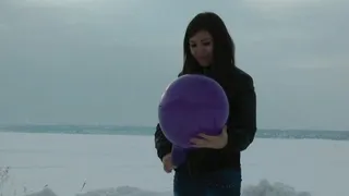 Balloons on the snow