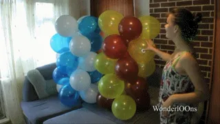 Popping columns balloons