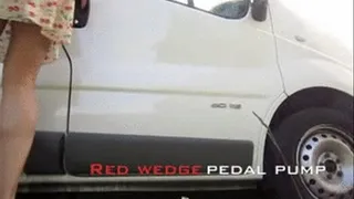 Red Wedge Pedal Pump