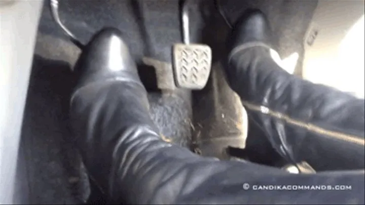 Leather Boot Pedal Pump