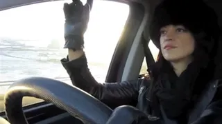 Driving in Leather