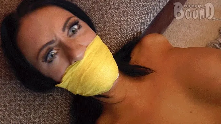 Kim in: Big Boobed Bound n Gagged Housewife Robbed n Ransomed! (Part 1)