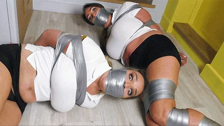 Dixie & Mistress Bow in: Spinning 'Gag-Heads' for Stuffed Security Babes Rendered Utterly Insensible & Useless in Their Office!