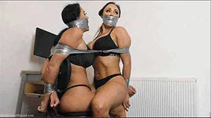 Emma & Danni in: Hot Busty Stripped Lady Struggler Files: "Get Us Out of Here! HE'S Tied Us Up Like This!" (The Complete Story)