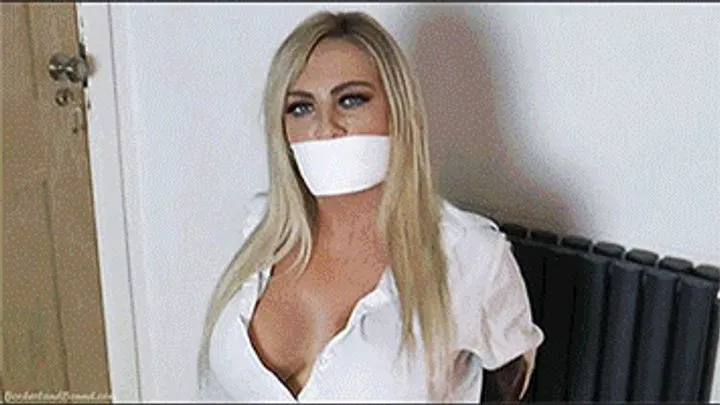 Taylor Rose in: Gorgeous, Super-Stacked Blonde Danger Model Gets Turned On By Her Classic Bound & Detective Gagged Predicament!