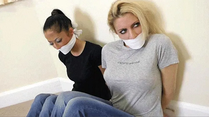 Kim & Alexa in: Construction Criminals Incorporated: They Were Stashed Away Gagged & Tied in the Foreman's Office!