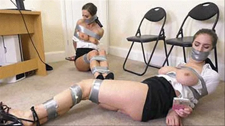 Stella & Tina in: Late Again, Ladies? Started by Confiscating Their ... Ended With Them Writhing Gagged, Bound & Humiliated on the Floor! (Full Ordeal) (HD)