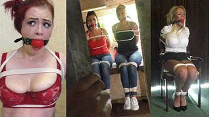 Jaye, Cienna, Eliza, Lucy & Elle in: Strap Those Hot Mouths Up Good & Tight & Make the Sexy Bitches Gurgle For Their Suppers! (Full Adventure)