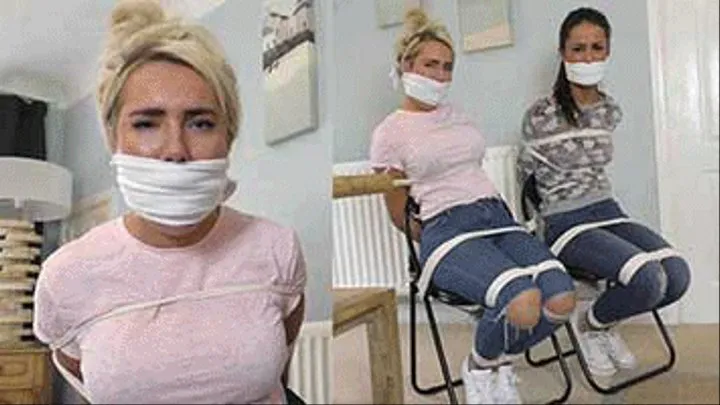 Carla & Lacey in: The Girls Are Tied Up in the Vacant Lodge. They've Been Gagged Thoroughly & Cannot Be Heard Now... (Full Adventure)